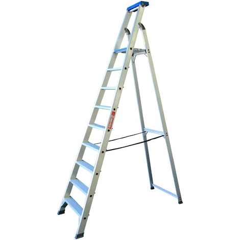 ASC GROUP ASC Stufenstehleiter BT-9 Einseitig 9 Stufen Mit 4,28m Arbeitshöhe 1 ASC GROUP ASC Stufenstehleiter BT-9 Einseitig 9 Stufen Mit 4,28m Arbeitshöhe