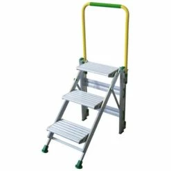 Facal Klapptreppe Plio Mit Sicherheitsbügel Aluminium 3 Stufen