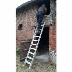 LEITER EXPERTEN - MATISERE Aluminium Stufenleiter 10 Stufen, Stufentiefe 8,5cm, Höhe 2,16m, Gesamtbreite 45cm, Stufenbeite 40cm - 9910 -Leitern Verkaufsladen 9752037 5