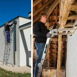 CENTAURE Universal-leiter Solucio 4teilig Einstellbare Höhe Für Alle Anwendungen - 450711 -Leitern Verkaufsladen 9752077 5