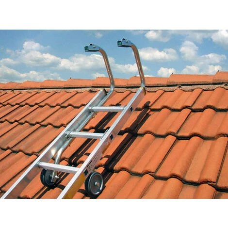 LEITER EXPERTEN - MATISERE Dachleiter Aus Aluminium, 8 Sprossen, Bestehend Aus 1 Anlegeleiter Und 1 Firsthaken - 8108T 3 LEITER EXPERTEN - MATISERE Dachleiter Aus Aluminium, 8 Sprossen, Bestehend Aus 1 Anlegeleiter Und 1 Firsthaken - 8108T – Bild 3