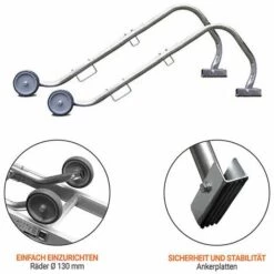 LEITER EXPERTEN - MATISERE Dachleiter Aus Aluminium, 8 Sprossen, Bestehend Aus 1 Anlegeleiter Und 1 Firsthaken - 8108T 9 LEITER EXPERTEN - MATISERE Dachleiter Aus Aluminium, 8 Sprossen, Bestehend Aus 1 Anlegeleiter Und 1 Firsthaken - 8108T -Leitern Verkaufsladen 9752090 5