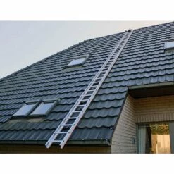 LEITER EXPERTEN - MATISERE Dachdeckerleiter Mit Holzprofilen 2m, Sprossenabstand 25cm - DL8