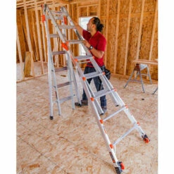 ECHELLE DIRECT - MATISERE Teleskopische Stehleiter 5 Bis 8 Stufen - Maximale Arbeitshöhe 3.74m - LIG-15125 9 ECHELLE DIRECT - MATISERE Teleskopische Stehleiter 5 Bis 8 Stufen - Maximale Arbeitshöhe 3.74m - LIG-15125 -Leitern Verkaufsladen 9752212 5