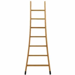 LEITER EXPERTEN - MATISERE Holzleiter Mit Ausgestellter Basis 2,00m Elektrikerleiter 7 Sprossen - BSMEN-E-200