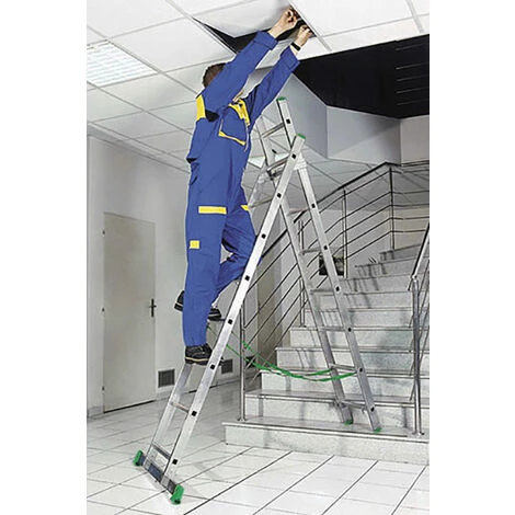 LEITER EXPERTEN - MATISERE Treppenstehleiter 2-teilig 2,01m 2x7 Optimal Zum Absenkungs-und Stufenausgleich - 7707 4 LEITER EXPERTEN - MATISERE Treppenstehleiter 2-teilig 2,01m 2x7 Optimal Zum Absenkungs-und Stufenausgleich - 7707 – Bild 4