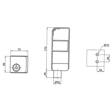 LEITER EXPERTEN - MATISERE Leiterschloß Für Dreikantschlüssel 09mm - 552.09 2 LEITER EXPERTEN - MATISERE Leiterschloß Für Dreikantschlüssel 09mm - 552.09 – Bild 2