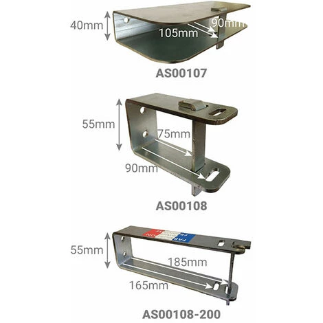 LEITER EXPERTEN - MATISERE Wandhalterung Für Leitern - Extra Tief - 165/185 Mm, 2 Punktfixierung - AS00108-200 2 LEITER EXPERTEN - MATISERE Wandhalterung Für Leitern - Extra Tief - 165/185 Mm, 2 Punktfixierung - AS00108-200 – Bild 2