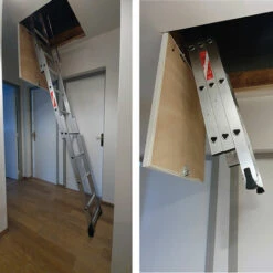 HAILO Bodentreppe 3-teilig - Verschiebbar - Bodenhöhe Ab 3,00m - 9344-001 -Leitern Verkaufsladen 9752336 3