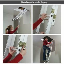 HAILO Bodentreppe 3-teilig - Verschiebbar - Bodenhöhe Ab 3,00m - 9344-001 -Leitern Verkaufsladen 9752336 5