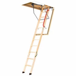 LEITER EXPERTEN - MATISERE Feuerhemmende Treppe 45min - Deckenhöhe 2.80 M Und Trichterabmessungen 60 X 120cm - LWF60120-280