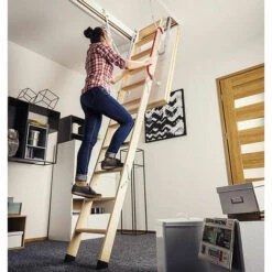 LEITER EXPERTEN - MATISERE Feuerhemmende Treppe 45min - Deckenhöhe 2.80 M Und Trichterabmessungen 60 X 120cm - LWF60120-280 -Leitern Verkaufsladen 9752350 4