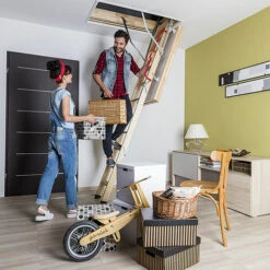 LEITER EXPERTEN - MATISERE Bodentreppe Holz - Deckenöffnung 60 X 100cm - LWK60100-2 -Leitern Verkaufsladen 9752379 4