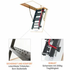 LEITER EXPERTEN - MATISERE Metallleiter - Deckenöffnung 60 X 120cm - LMK60120-2 9 LEITER EXPERTEN - MATISERE Metallleiter - Deckenöffnung 60 X 120cm - LMK60120-2 -Leitern Verkaufsladen 9752404 5
