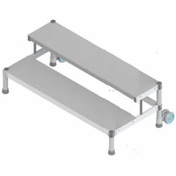 STEHLEITER EXPERTEN - MATISERE Rolltritt 2 Stufen - Maximale Arbeitshöhe.2.50m - MP2/100R