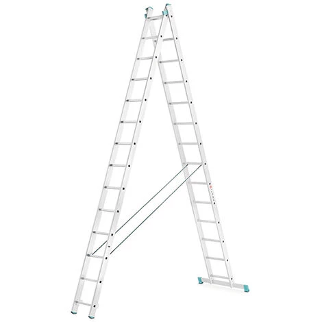 LEITER EXPERTEN - MATISERE Alu Mehrzweckleiter 4m - 2-teilig Und Selbsttragend, 2x14 - 7514 1 LEITER EXPERTEN - MATISERE Alu Mehrzweckleiter 4m - 2-teilig Und Selbsttragend, 2x14 - 7514