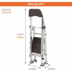 TUBESCA COMABI Warenlager Stehleiter - Maximale Arbeitshöhe 2.30m - 2273101 7 TUBESCA COMABI Warenlager Stehleiter - Maximale Arbeitshöhe 2.30m - 2273101 -Leitern Verkaufsladen 9754316 3