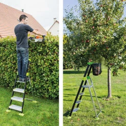 CENTAURE Gartenstehleiter 5 Stufen - Maximale Arbeitshöhe 3.00m - 209205 -Leitern Verkaufsladen 9754389 4
